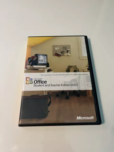 Microsoft Office Student and Teacher Edition 2003 with Product Key & Manual