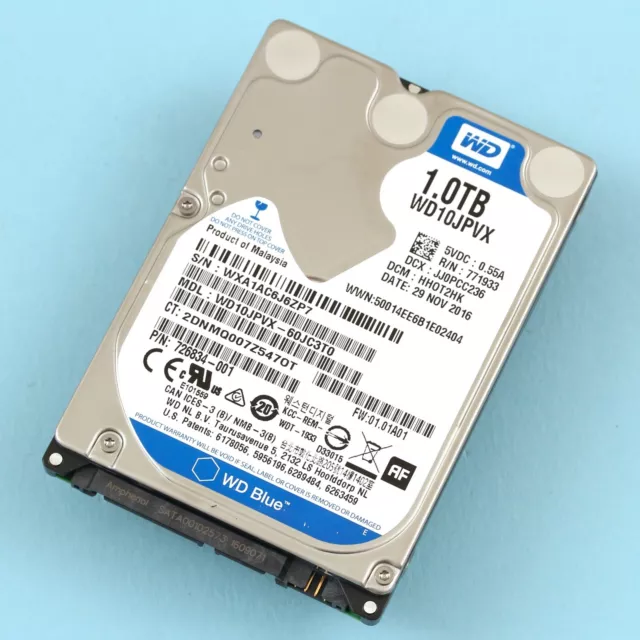 WD Blue 2.5" 1TB Laptop Notebook HDD HardDisk 5400RPM 8MB WD10JPVX 00JC3T0