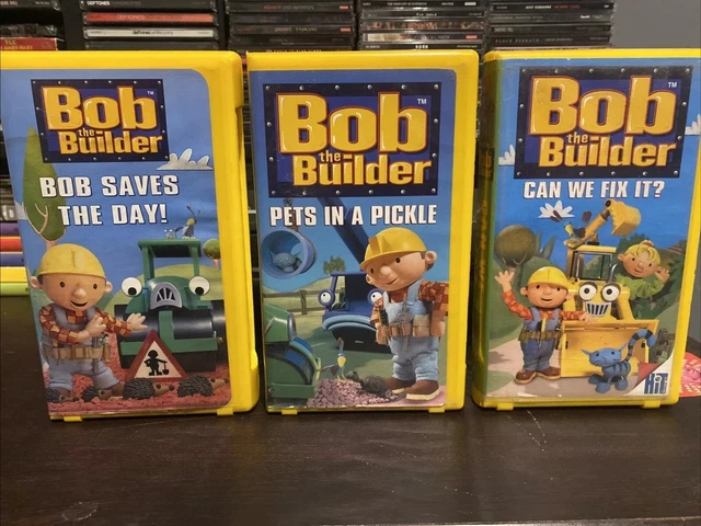 BOB THE BUILDER VHS Three Tape Lot Bob Dave’s The Day, Pets In A Pickle ...