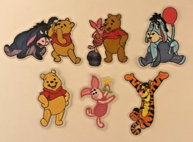 Bestickte Aufbügeln Patches Winnie der Puuh Tigger Ferkel eeyore # 35
