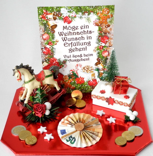 Geldgeschenk Weihnachten Mit Umschlag & Rotes Produktbild-Vorschau 3