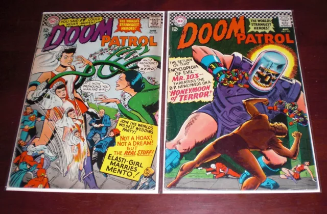 Doom Patrol No.104 & No.105  Fn 1966   Dc Comics   * L@@K - Silver Age - Solid *