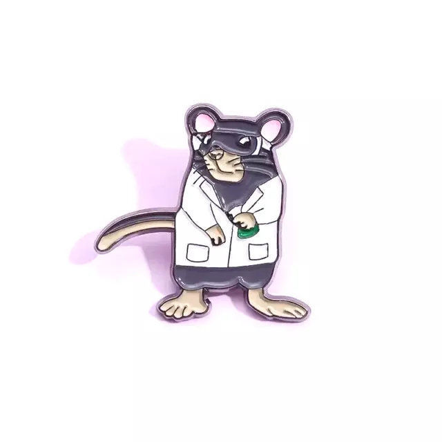 Roland Rat (The Scientist) Enamel Metal Pin Badge - New