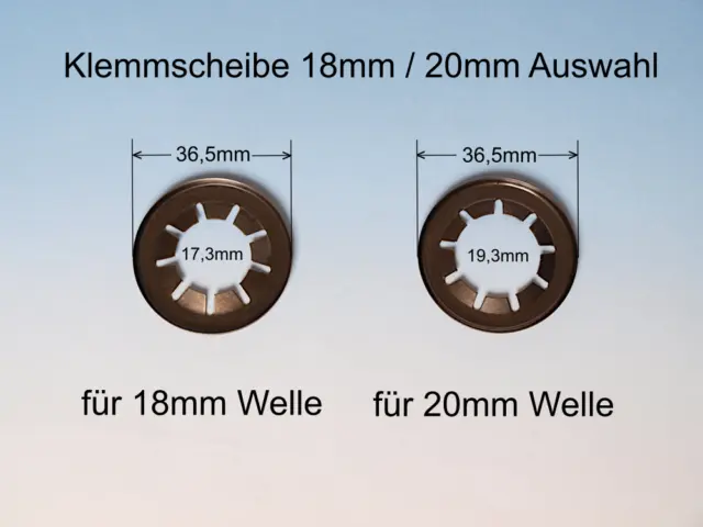 15 Klemmscheiben Edelstahl 3,4,5,6,8mm Achs- Wellen- Klemmring