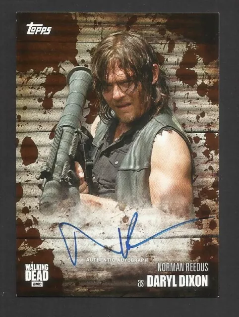 Topps Ltd Edition The Walking Dead Season 6 Autograph Card Norman Reedus Daryl