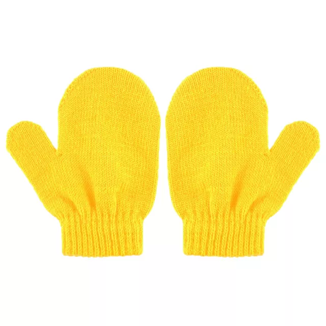1 Pair Children Gloves Good-looking Windproof Full Finger Knitted Gloves