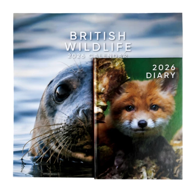 BRITISH WILDLIFE 2026 Calendar &amp; Diary Set £8.66 - PicClick UK