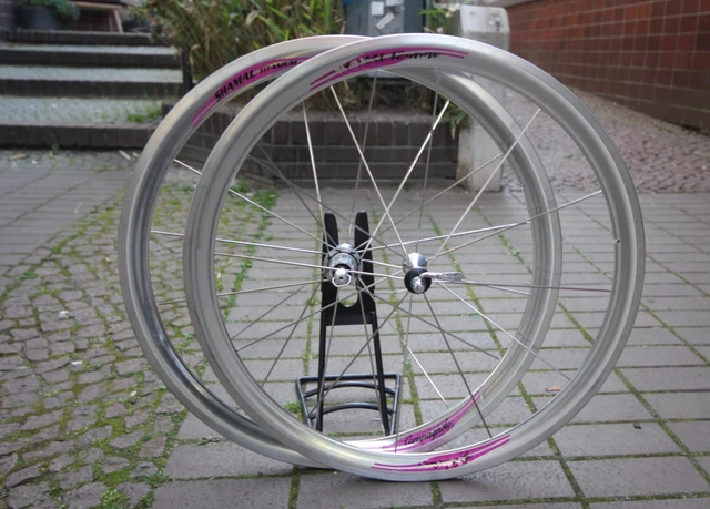 Paire De Roues Campagnolo Shamal Noires - 9/10 Vitesses - Clincher - Occasion