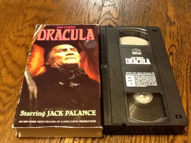 Dan Curtis Dracula Vhs Rare Used Horror Jack Palance Free Usa Shipping