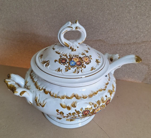 Zuppiera In Porcellana Con Coperchio & Cucchiaio | Elegante E Pratica | Bianco - Foto 3