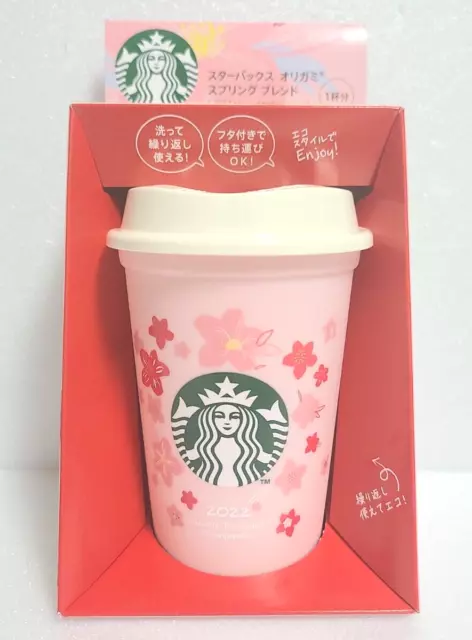 Starbucks Japan Origami Spring Blend 2022 Reusable Cup Pink 237ml Sakura