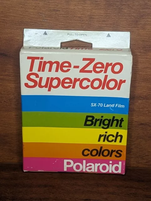 Polaroid SX-70 Land Film Time Zero Supercolor Exp 03/88 Made USA Instant Film