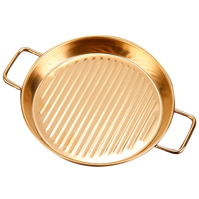 Vassoio per alimenti in acciaio inox vassoio per portata in metallo vassoio per snack in acciaio inox con