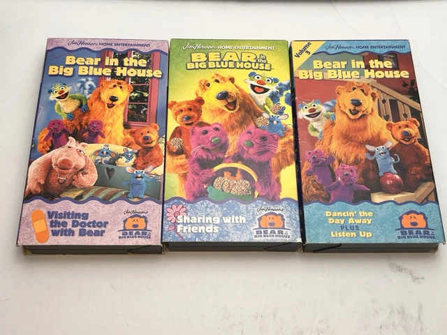 BEAR IN THE Big Blue House VHS Tapes Lot Jim Henson Sharing With ...