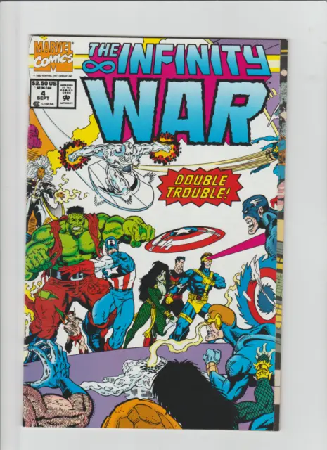 The Infinity War #4 (Sep 1992, Marvel) WRAPAROUND NEWSSTAND COVER THANOS VF/NM