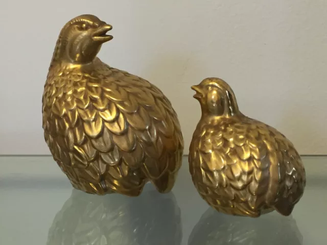 Quail Figurines Birds Porcelain