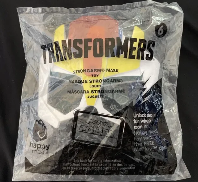 2016 McDonalds Transformers STRONGARM MASK Happy Meal Toy # 6 New Sealed!
