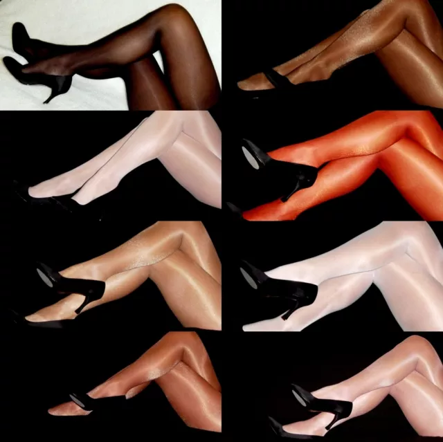 Peavey Shiny Shimmery Gloss Tights Pick Q D C B A Hooters Uniform Hosiery sheer