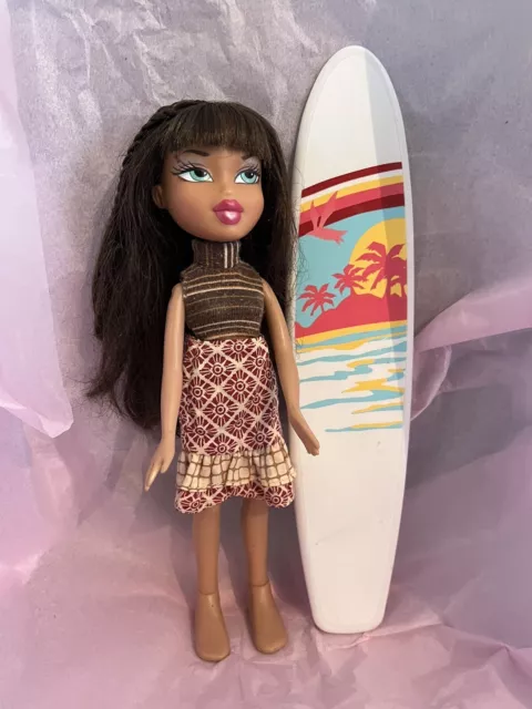 2004 Bratz Sun Kissed Summer DANA Doll Surf board Swim Hawaii