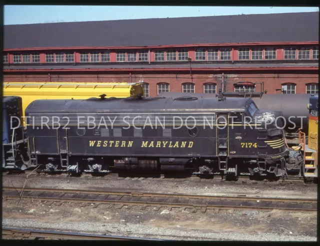 Wm Western Maryland 7174 Rutherford Pa Pennsylvania Mittelformat Glas Montiert