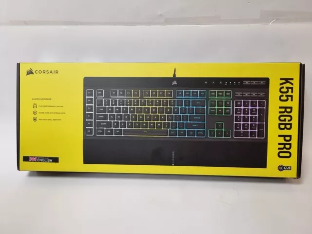 Corsair K55 RGB Pro USB Gaming Keyboard BOT018100172795 bk