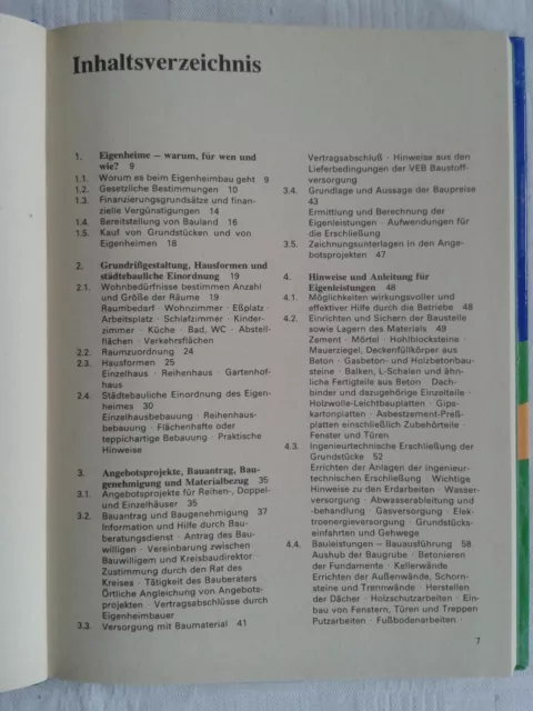 Eigenheime selbst gebaut Haus Hausbau DDR-Fachbuch 1973 2