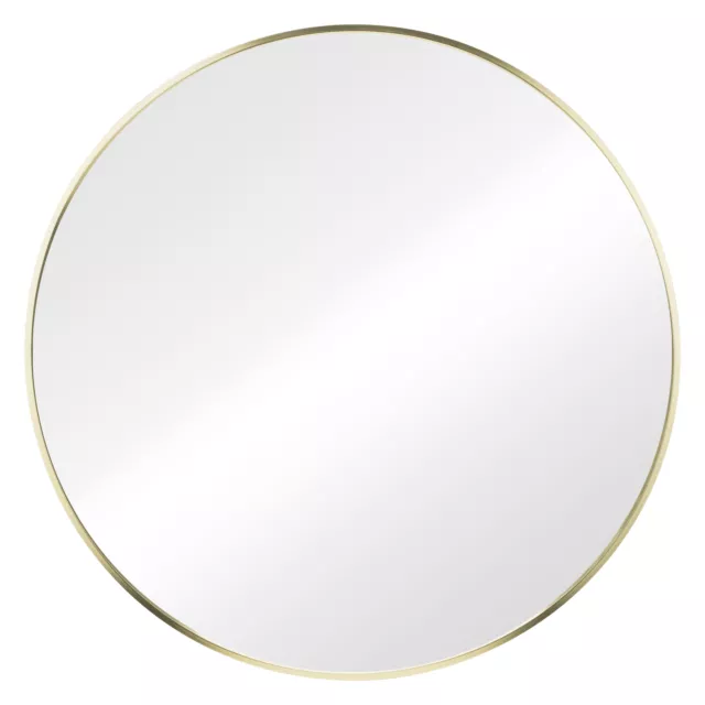 Specchio Rotondo da Parete Oro - Specchio Bagno con Cornice Oro 60 x 60 cm