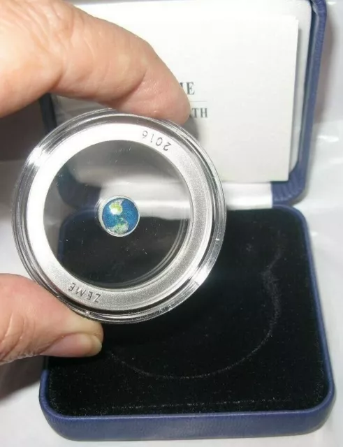 Latvia 2016 silver coin 5 euro THE EARTH