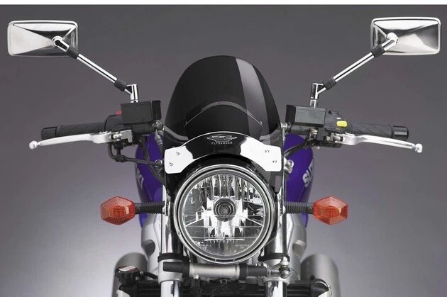 National Cycle Flyscreen Windshield with Chrome Mount Dark Tint #N2533