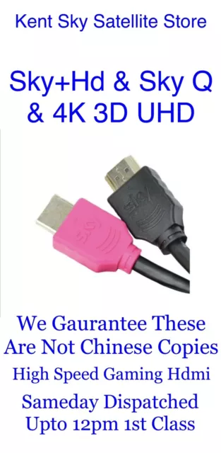 SKY Q HD 4K 3D UHD HDMI CABLE (100% genuine)Use High Speed Gaming🇬🇧