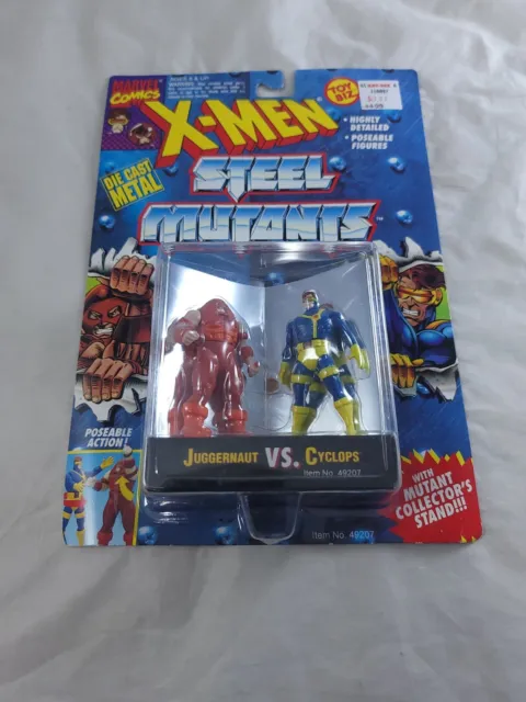 1994 Toybiz Marvel X-Men Steel Mutants Juggernaut Vs Cyclops Moc
