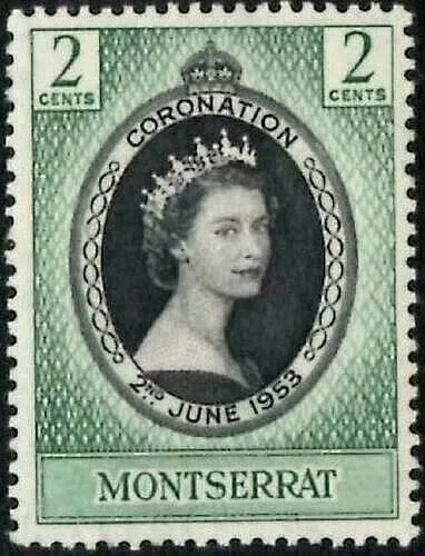 MONTSERRAT 1953 SG136 2c. CORONATION  -  MNH