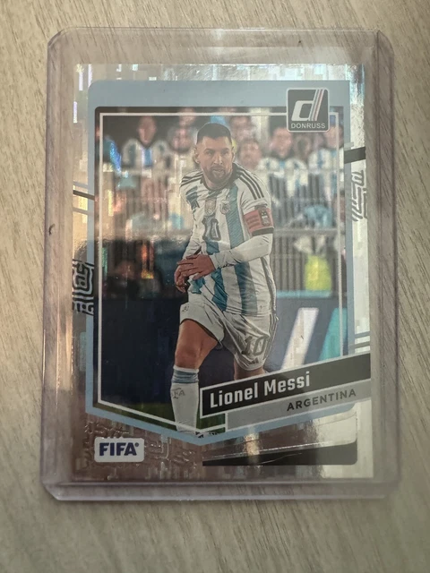 Carte Panini Donruss Soccer 2024-25 - Lionel Messi (Argentine) - Cracked Ice Prizm - SP