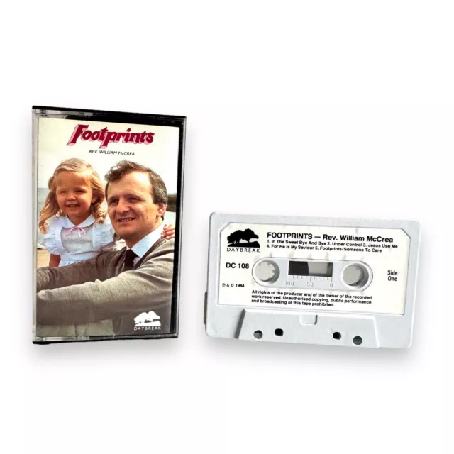 Footprints By Rev. William McCrea Cassette Tape Album RARE 1984 Gospel