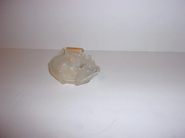 Vintage Anchor Hocking Glass Pig Piggy Bank Lot #1