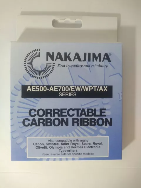 Nakajima Correctible Carbon Ribbon AE500-AE700 / EW / WPT / AX Series 3