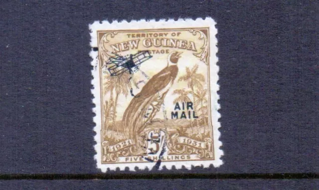 New Guinea 1931 5/- Air Fine Used Cat £75