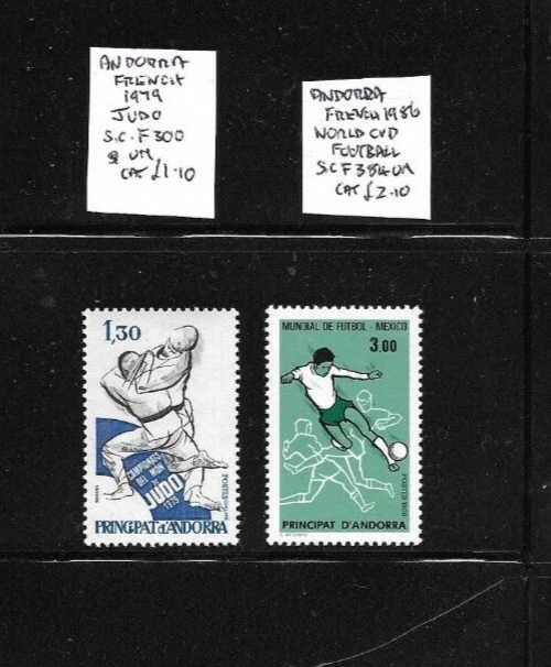 French Andorra 2 Sport issues MNH