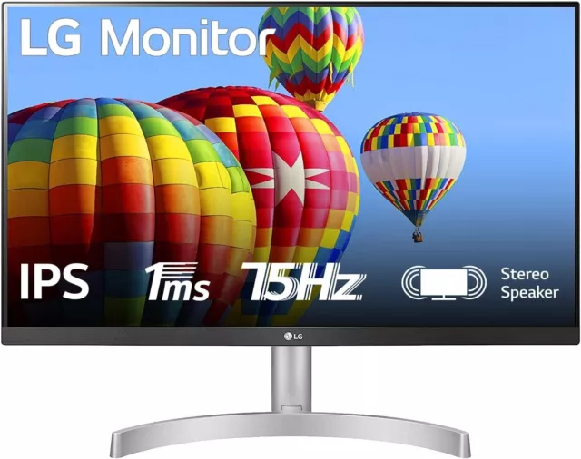 LG Monitor Da 27" Full HD Led IPS Per Pc AMD 75Hz 1ms Schermo Display 2 HDMI