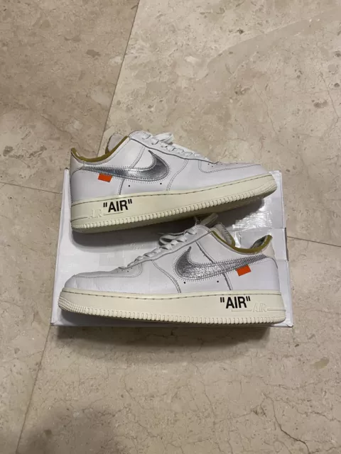 Off-White x Nike Air Force 1 Low “ComplexCon” AO4297-100 White/Metallic  Silver - SoleSnk