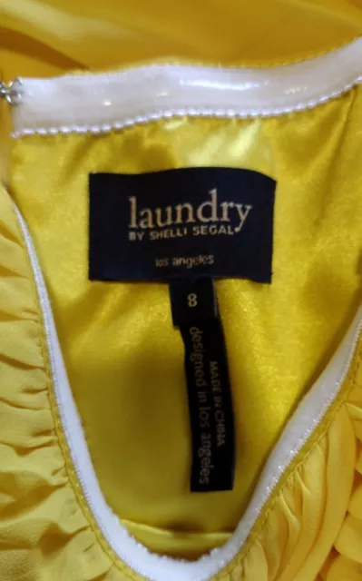 Laundry by Shelli Segal Canary Maxi Dress Size 8 3