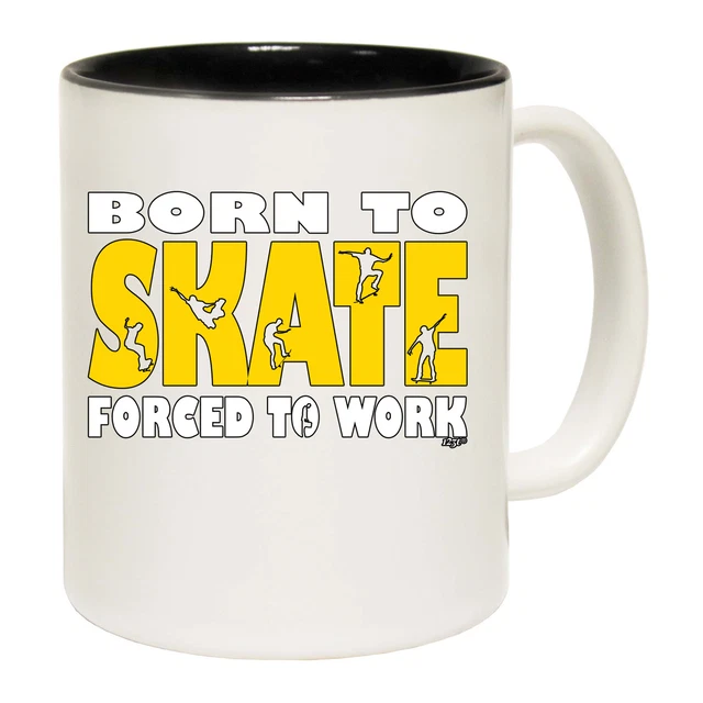 Born To Skate - Funny Novelty Coffee Mug Mugs Cup - Gift Boxed