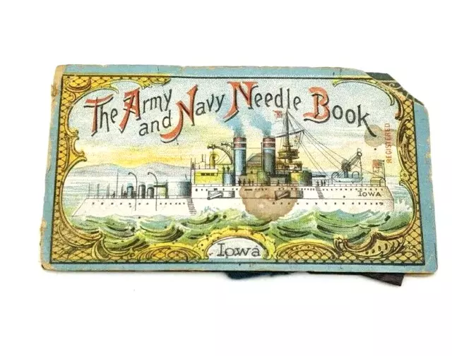 1940's The Army And Navy Needle Book Occupied Japan Diamond Sewing Needles