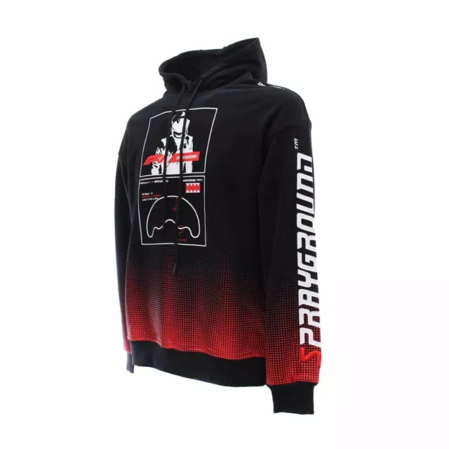 Formula One Sprayground F1 Racing Merchandise Shark Black Hoodie Men Size SALE