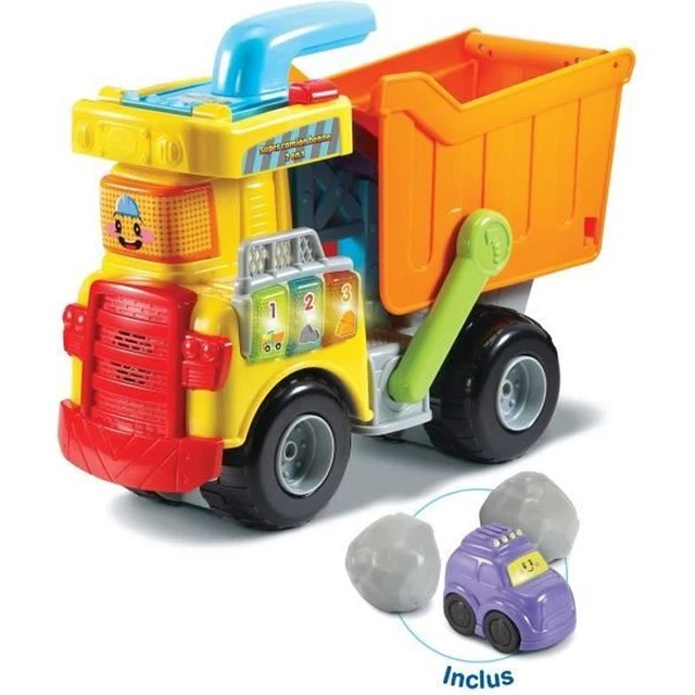 VTech Tut Tut Bolides – Mon Super Chantier Interactif – Grue, Véhicule, Blocs – Dès 12 Mois