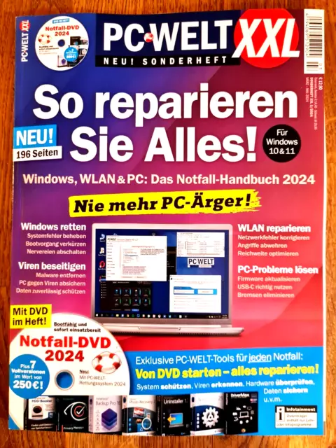 PC WELT XXL + Notfall-DVD 2024 "So reparieren Sie Alles!"  Ausgabe März-Mai 2024