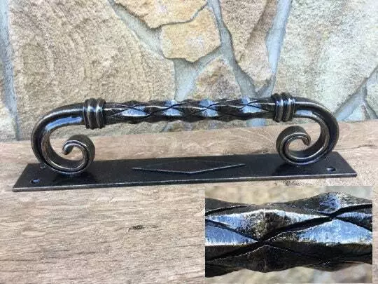 Barn Door Handle Forged Metal Iron