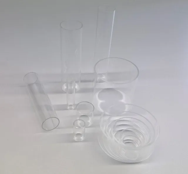 PLEXIGLAS® Acrylglas Rohr Ø10mm - Ø180mm bis 1000mm Länge auf Wunsch gesägt !