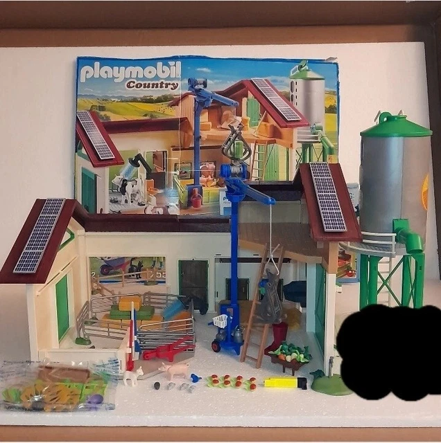 PLAYMOBIL 70132 COUNTRY Farm Set with Silo Some Parts Missing BUT