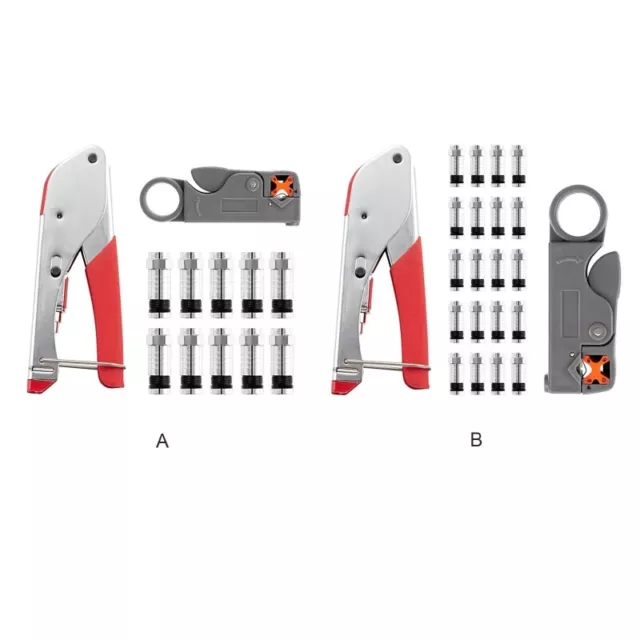 Multi Compression Coaxial Cable F RG RG59 Connectors Coax Crimper Crimping Tool